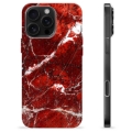 Funda de TPU para iPhone 16 Pro Max - Mármol Rojo