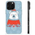 Funda de TPU para iPhone 16 Pro Max - Oso de Navidad