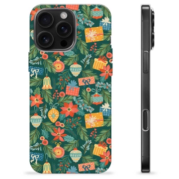 Funda de TPU para iPhone 16 Pro Max - Decoración Navideña