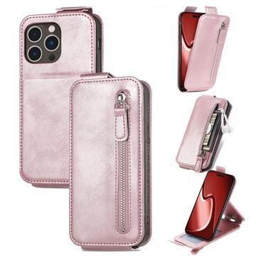 Funda con Tapa Vertical con Bolsillo con Cremallera para iPhone 16 Pro Max