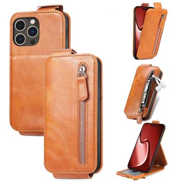 Funda con Tapa Vertical con Bolsillo con Cremallera para iPhone 16 Pro Max