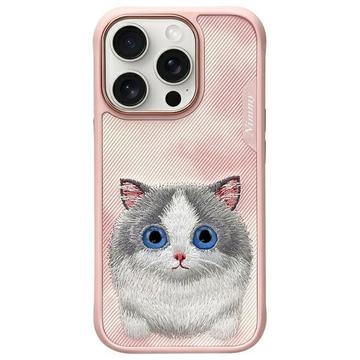 Funda Gato para iPhone 16 Pro Nimmy Friends Big Eyed Pet 2.0 - Rosa