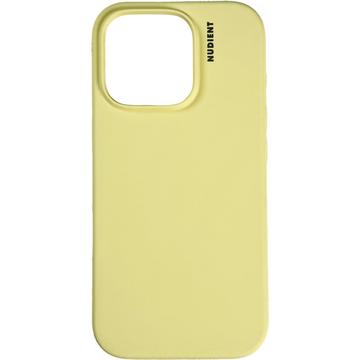 Funda de silicona iPhone 16 Pro Nudient Base - Amarillo pálido