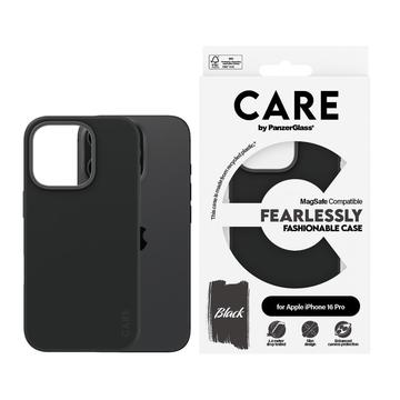 Funda PanzerGlass Care Fearlessly Fashionable para iPhone 16 Pro - Compatible con MagSafe - Negro