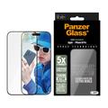 Protector de pantalla iPhone 16 Pro PanzerGlass Ceramic Protection Ultra-Wide Fit EasyAligner - 9H - Black Edge