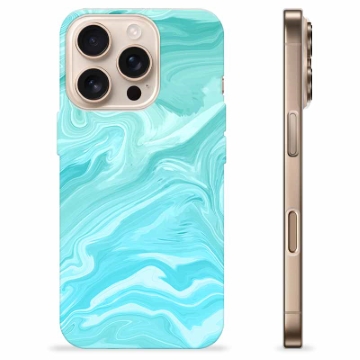 Funda de TPU para iPhone 16 Pro - Mármol Azul