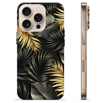 Funda de TPU para iPhone 16 Pro - Hojas Doradas