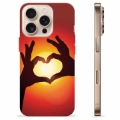 Funda de TPU para iPhone 16 Pro - Silueta del Corazón