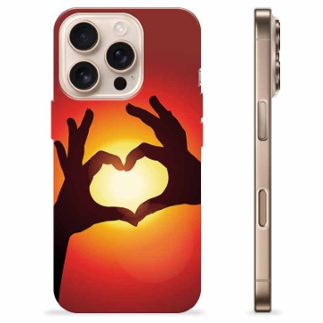 Funda de TPU para iPhone 16 Pro - Silueta del Corazón