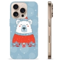 Funda de TPU para iPhone 16 Pro - Oso de Navidad