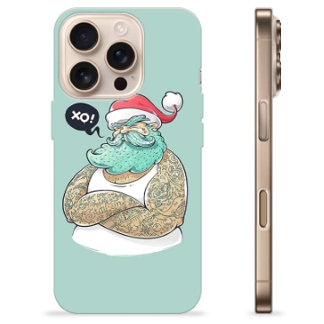 Funda de TPU para iPhone 16 Pro - Papá Noel Moderno