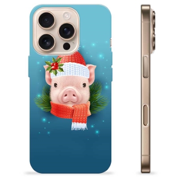 Funda de TPU para iPhone 16 Pro - Piggy de Invierno