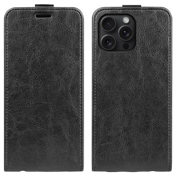 Funda con Tapa Vertical para iPhone 16 Pro - Negro