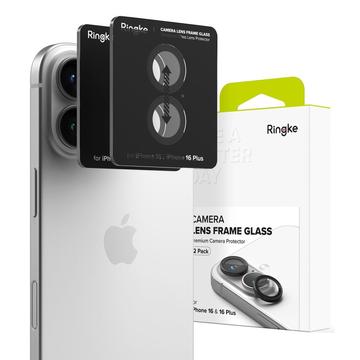 Protector Vidro Templado para Lente Cámara Ringke para iPhone 16/16 Plus - 2 Piezas