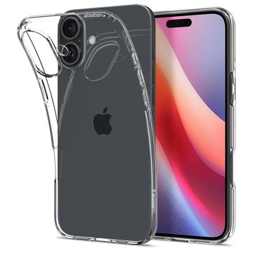 Carcasa en TPU Spigen Liquid Crystal para iPhone 16 - Claro