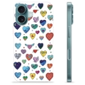 Funda de TPU para iPhone 16 - Corazones