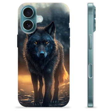 Funda de TPU para iPhone 16 - Lobo