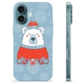 Funda de TPU para iPhone 16 - Oso de Navidad