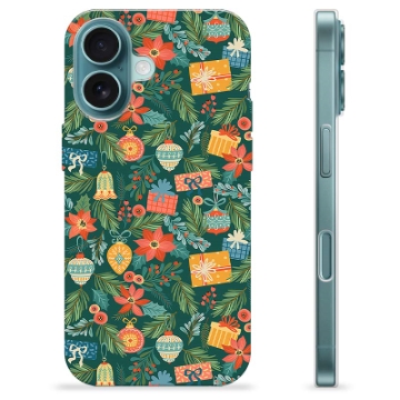 Funda de TPU para iPhone 16 - Decoración Navideña