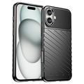 Carcasa de TPU Thunder Series para iPhone 16 - Negro