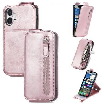 Funda con Tapa Vertical con Bolsillo con Cremallera para iPhone 16