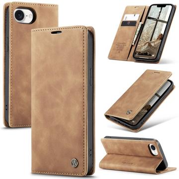 Funda Caseme Serie 013 para iPhone 16e - Estilo Cartera - Marrón