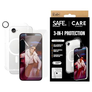 iPhone 16e PanzerGlass Care Fashion Paquete 3 en 1 - Transparente