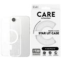 Funda iPhone 16e PanzerGlass Care Star Lit - Compatible con MagSafe - Blanco