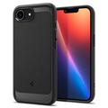 Carcasa de TPU Spigen Rugged Armor Mag para iPhone 16e - Negro