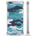 Funda Híbrida para iPhone 5/5S/SE - Camuflaje Azul