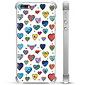 Funda Híbrida para iPhone 5/5S/SE - Corazones