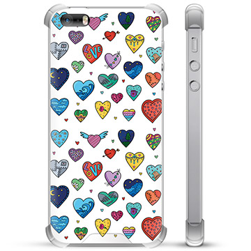 Funda Híbrida para iPhone 5/5S/SE - Corazones