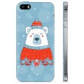 Funda de TPU para iPhone 5/5S/SE - Oso de Navidad