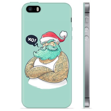 Funda de TPU para iPhone 5/5S/SE - Papá Noel Moderno