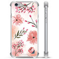 Funda Híbrida para iPhone 6 / 6S - Flores Rosadas