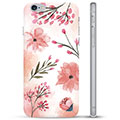 Funda de TPU para iPhone 6 / 6S - Flores Rosadas