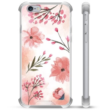 Funda Híbrida para iPhone 6 Plus / 6S Plus - Flores Rosadas