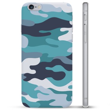 Funda de TPU para iPhone 6 Plus / 6S Plus - Camuflaje Azul