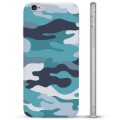 Funda de TPU para iPhone 6 / 6S - Camuflaje Azul