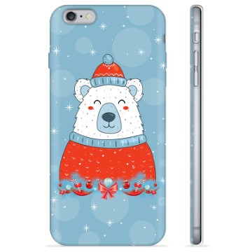 Funda de TPU para iPhone 6 / 6S - Oso de Navidad