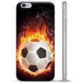 Funda de TPU para iPhone 6 / 6S - Pelota de Fútbol en Llamas