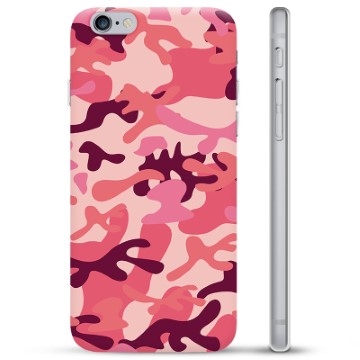 Funda de TPU para iPhone 6 Plus / 6S Plus - Camuflaje Rosa