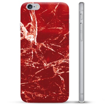 Funda de TPU para iPhone 6 Plus / 6S Plus - Mármol Rojo