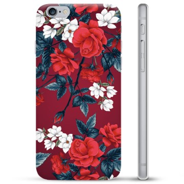 Funda de TPU para iPhone 6 Plus / 6S Plus - Flores Vintage