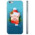 Funda de TPU para iPhone 6 / 6S - Piggy de Invierno