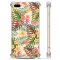 Funda Híbrida para iPhone 7 Plus / iPhone 8 Plus - Flores Rosadas