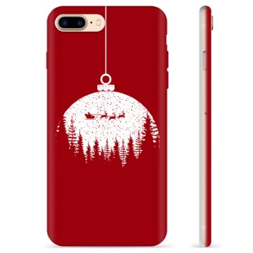 Funda de TPU para iPhone 7 Plus / iPhone 8 Plus - Pelota de Navidad