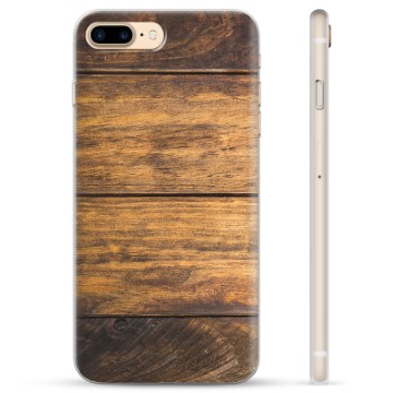 Funda de TPU para iPhone 7 Plus / iPhone 8 Plus - Madera