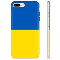 Funda TPU con bandera de Ucrania para iPhone 7 Plus / iPhone 8 Plus - Amarillo y azul claro