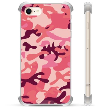 Funda Híbrida para iPhone 7/8/SE (2020)/SE (2022) - Camuflaje Rosa